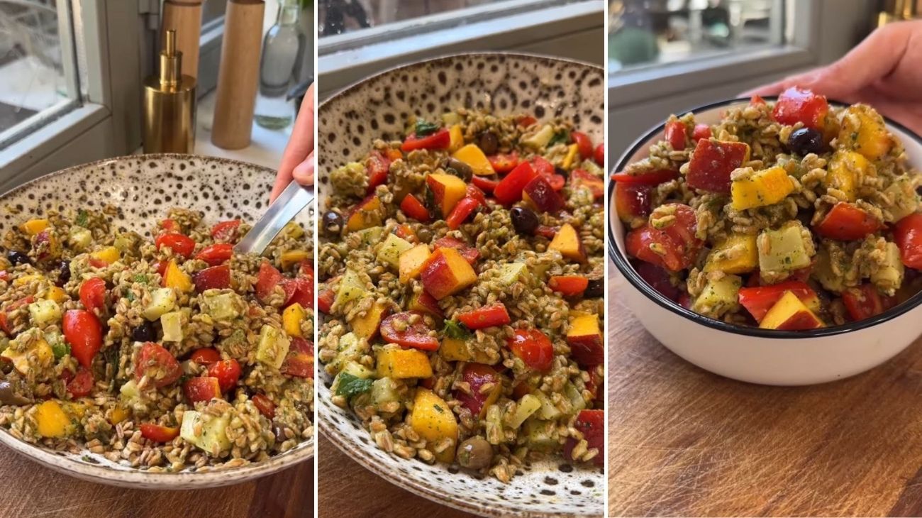 Farro con zucchine, pomodori e non solo