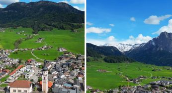 Borgo incantato nel mezzo di un prato verde: la visione paradisiaca in Trentino-Alto Adige