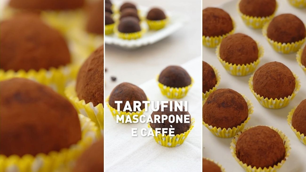 Tartufini mascarpone e caffè, il dessert pronto in 5 minuti