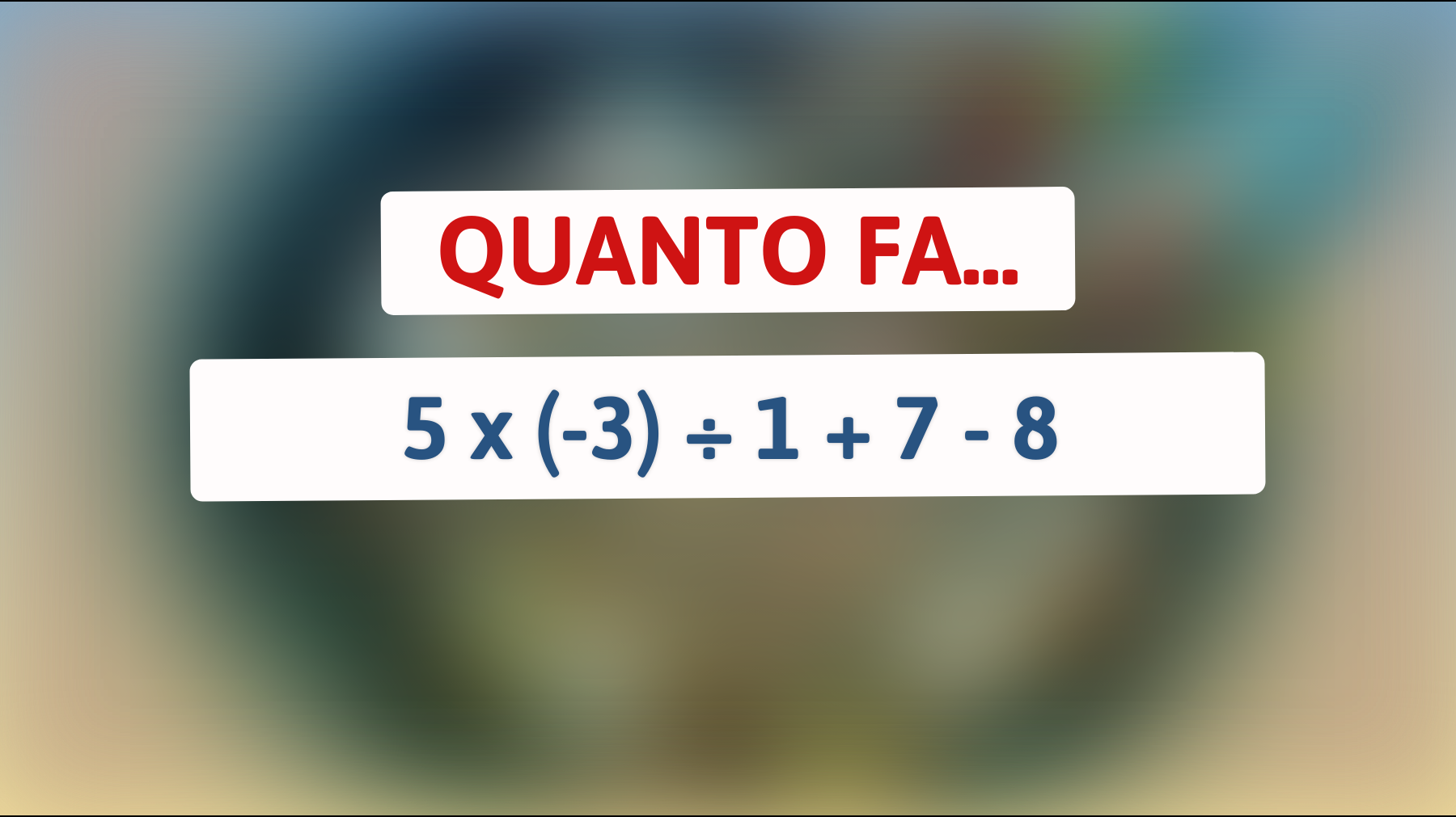 Scopri la risposta a questo indovinello matematico che solo i veri geni riescono a risolvere al primo colpo! Riuscirai a batterti contro la logica?"