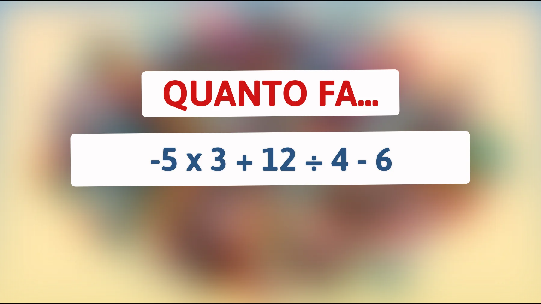 Scopri l'enigma matematico che solo i più intelligenti riescono a risolvere: sei tra di loro?"