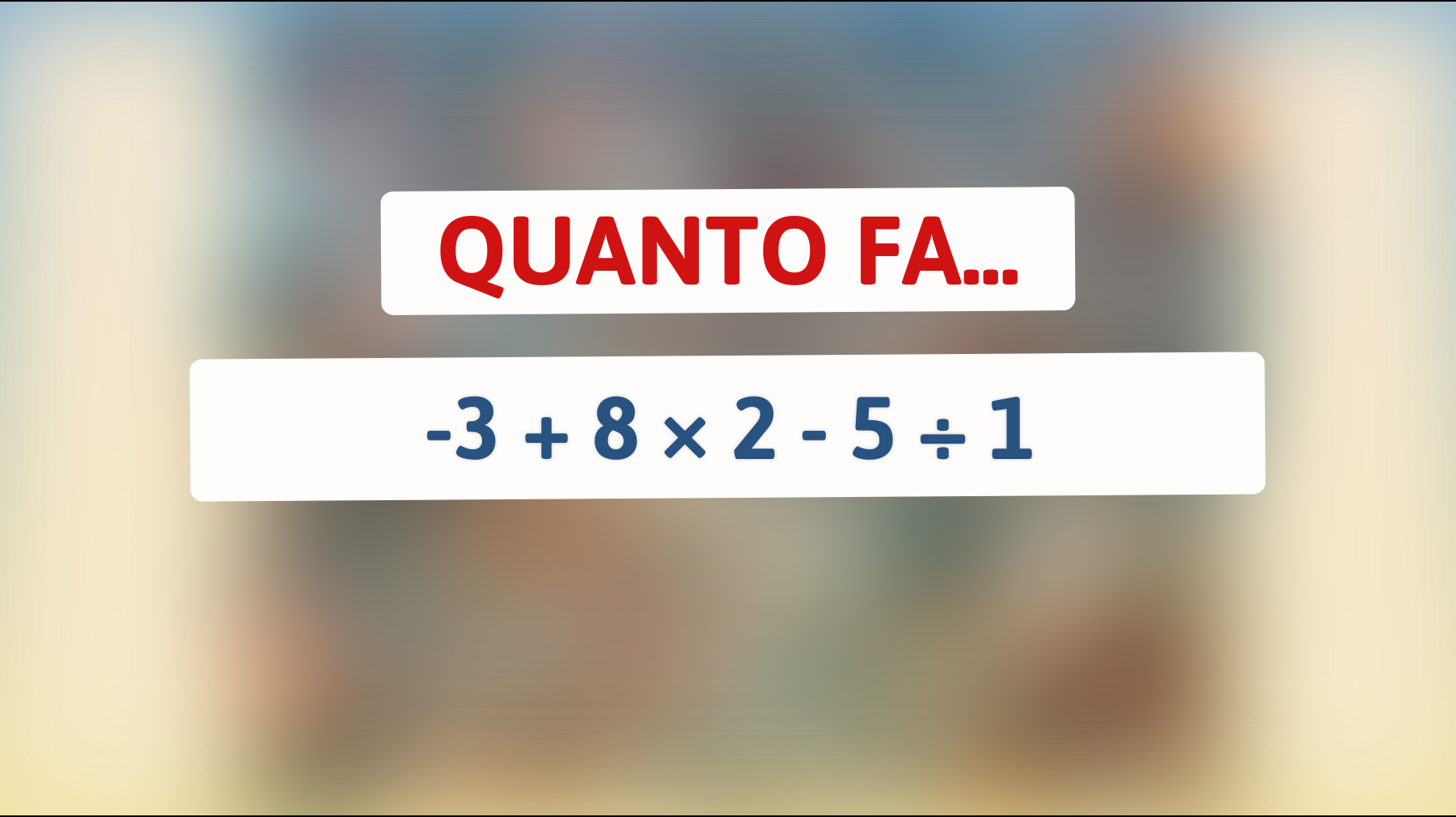 Solo i veri geni della matematica riescono a risolvere questo semplice indovinello: sei all'altezza della sfida?"