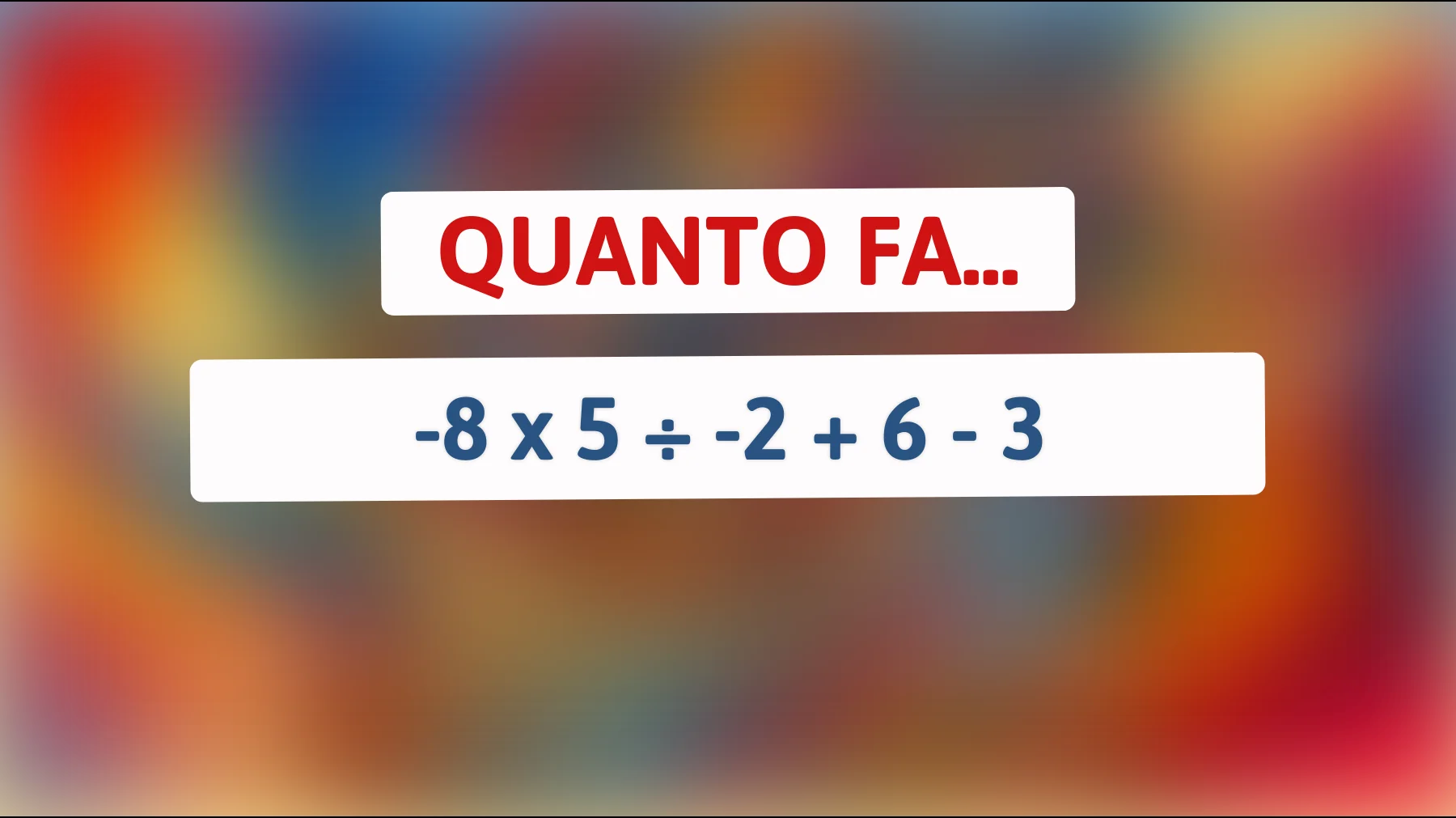 "Il rompicapo matematico che solo il 1% riesce a risolvere: Sei abbastanza geniale?""