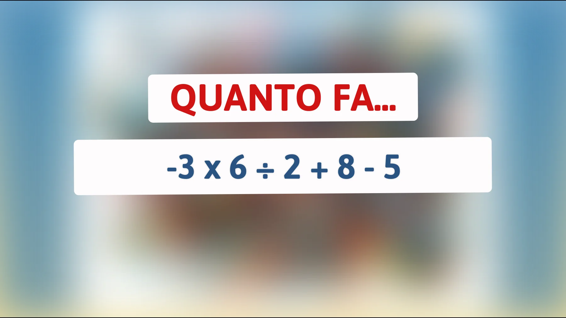 "Sfida la tua intelligenza: puoi risolvere questo semplice indovinello matematico che mette in crisi tutti?""