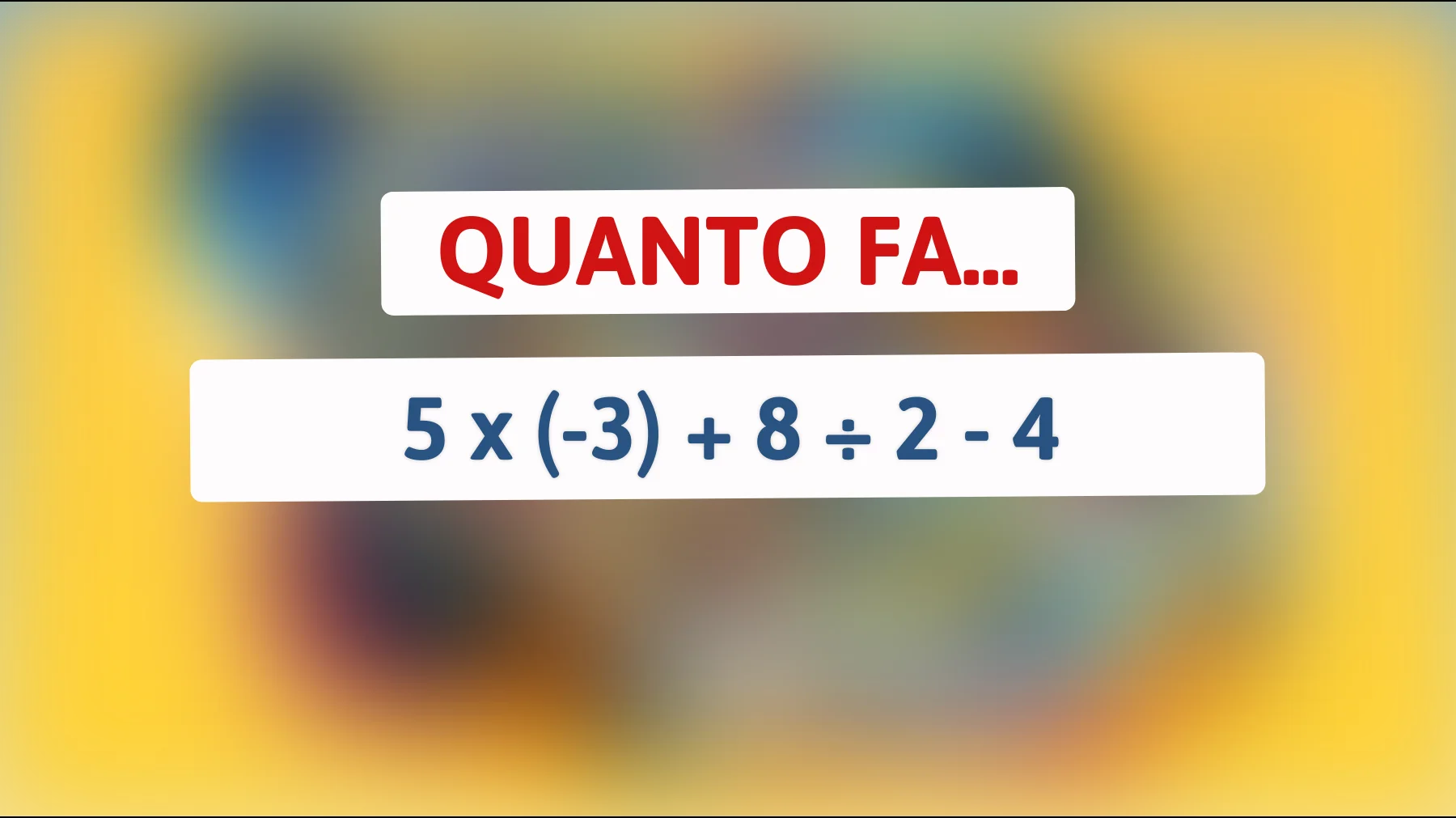 "Solo i veri geni riescono a risolvere questo rompicapo matematico: sei tra loro?""