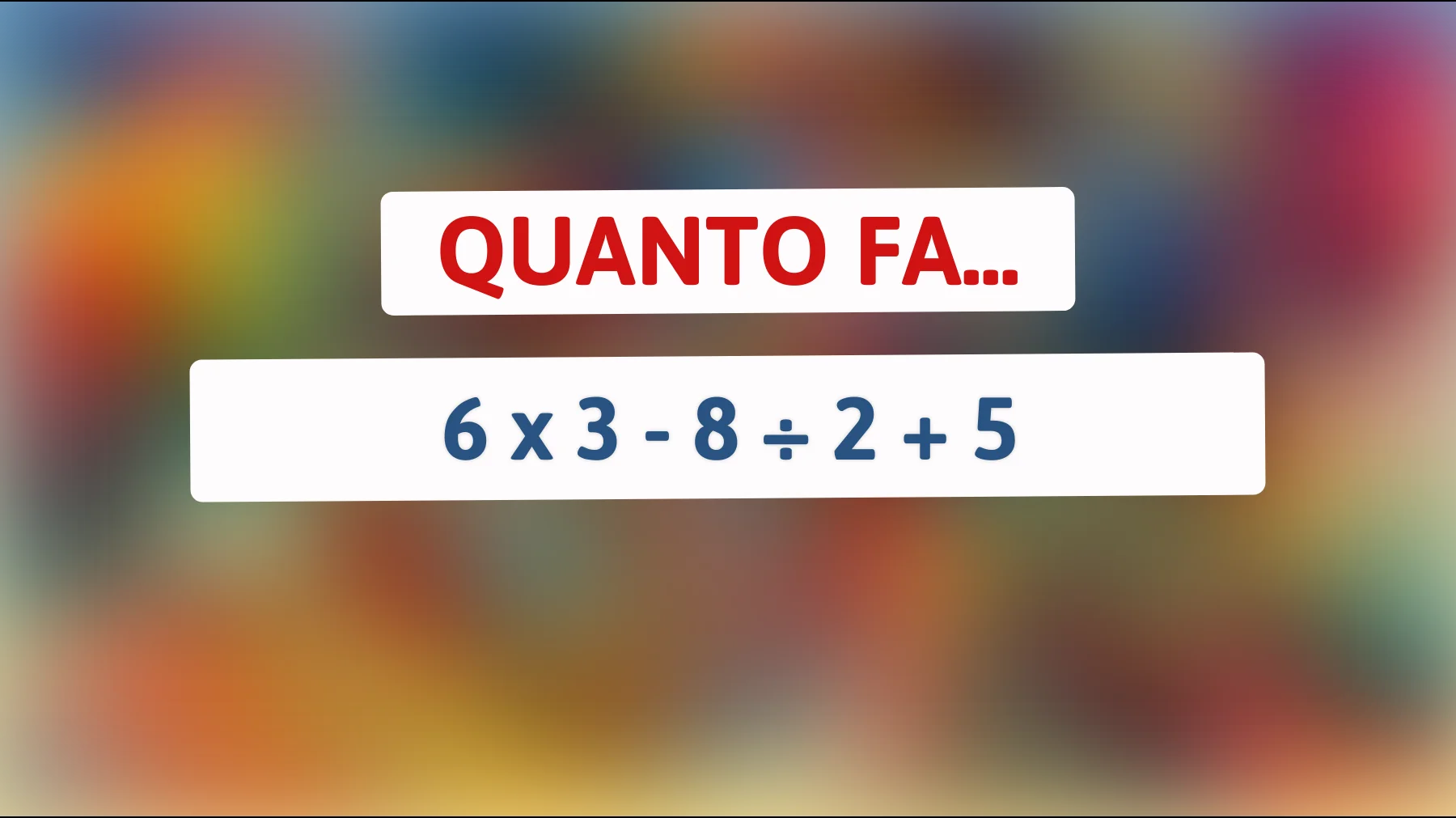 La sfida mentale che solo il 1% delle persone riesce a risolvere: puoi farcela?"