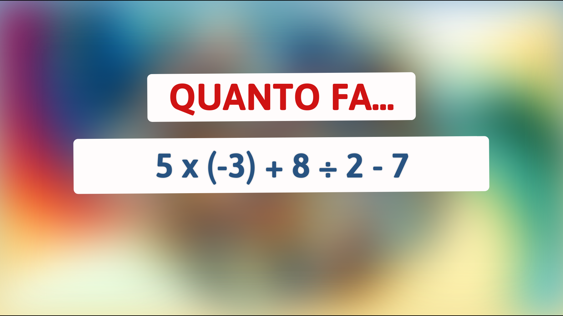 Scopri se sei un vero genio risolvendo questo semplice indovinello matematico: solo il 5% delle persone ha la risposta giusta!"