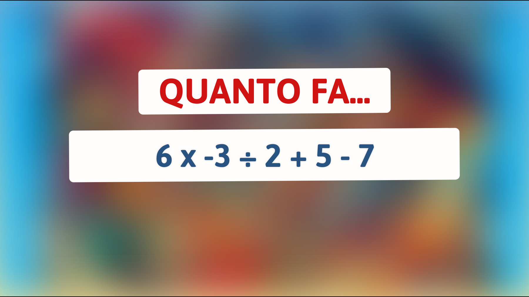 Sfida la tua mente: Riesci a risolvere questo enigma matematico che solo i geni possono decifrare?"